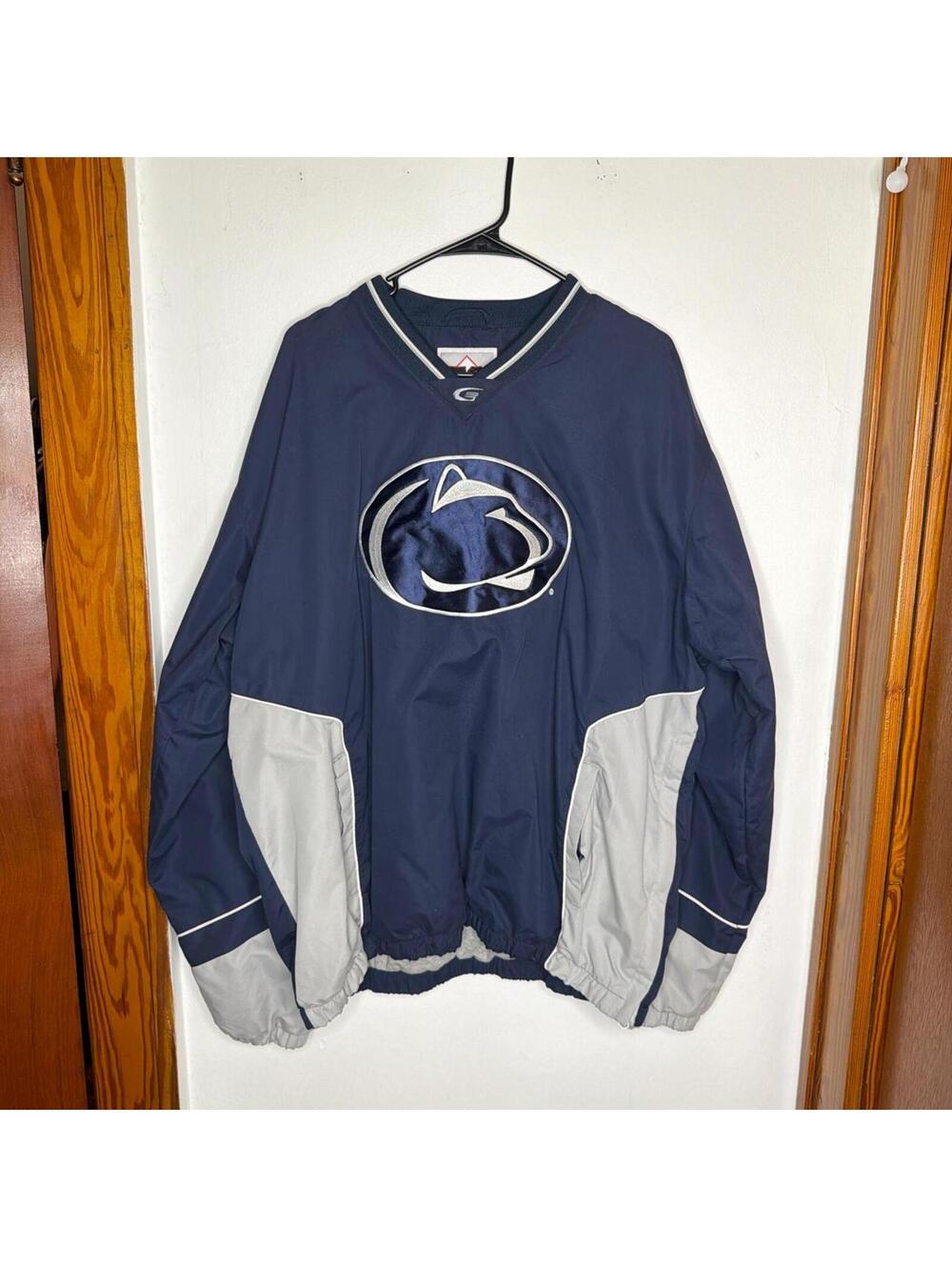 Penn Men's Navy and Blue Jacket
